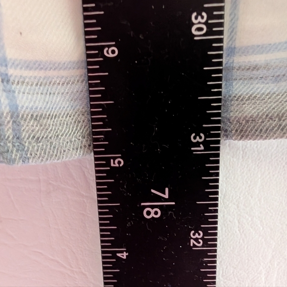 Billy Reid Blue Grey Plaid Cotton Wool Blend Standard Cut Button Up Shirt - M - Picture 12 of 15